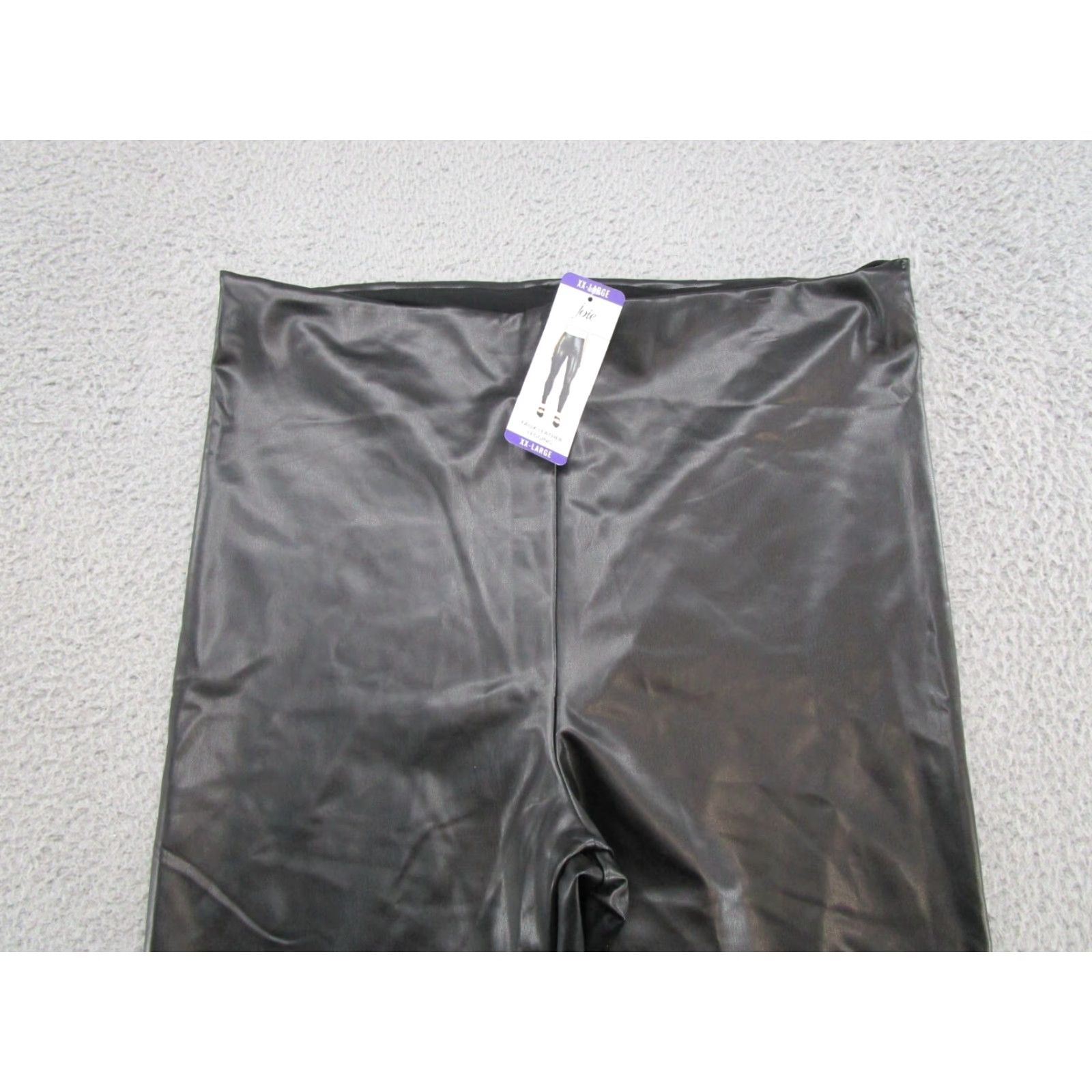 Joie Joie Faux Leather Pants Black Stretch Skinny Women's 2XL Regular Size Pants Vintage Theme Motorcycle Rock Band Womens Mens Size 40" / US 18 - 3 Thumbnail