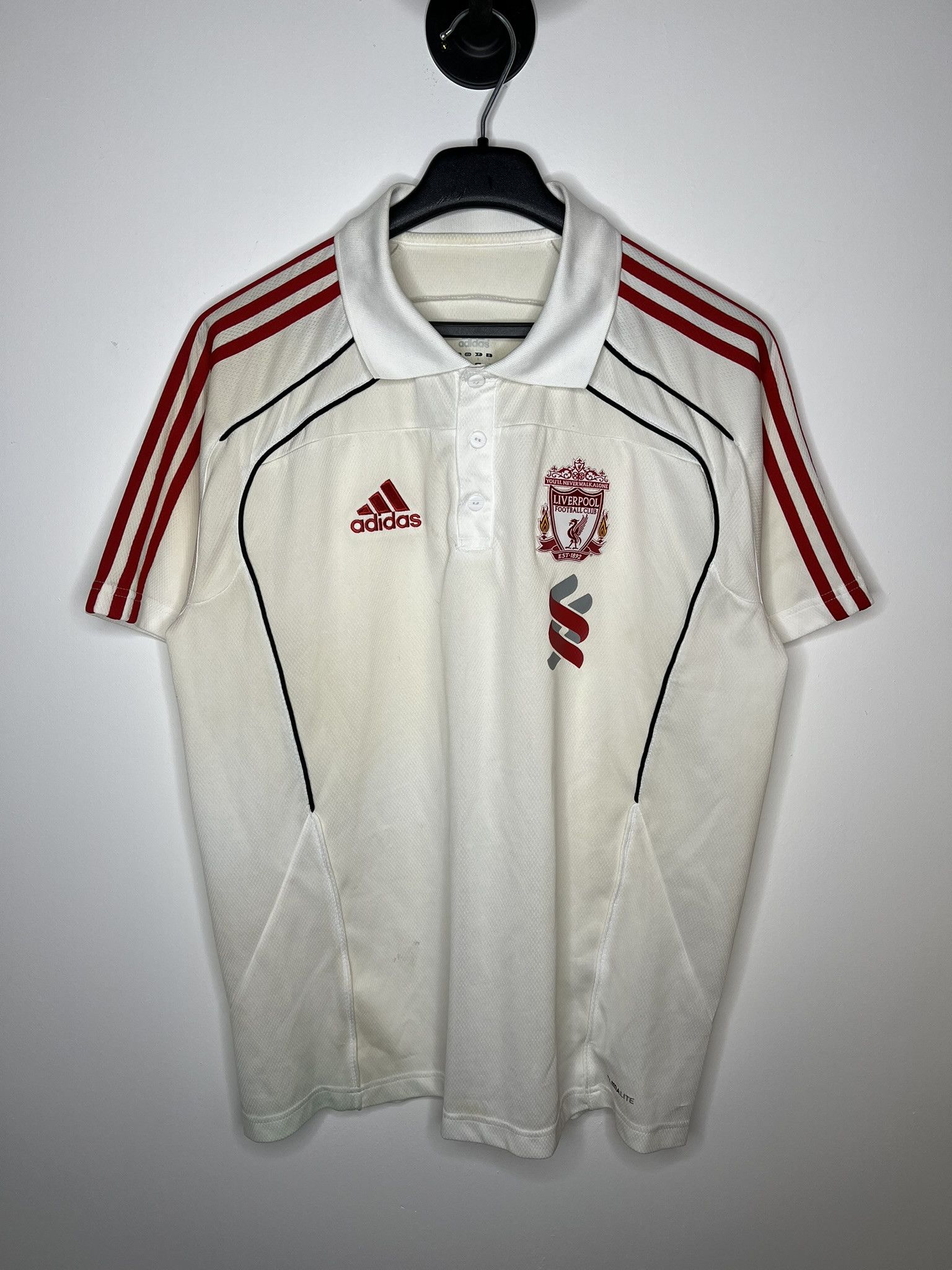 Adidas LIVERPOOL 2010 2011 TRAINING FOOTBALL SHIRT SOCCER JERSEY Size US L / EU 52-54 / 3 - 1 Thumbnail