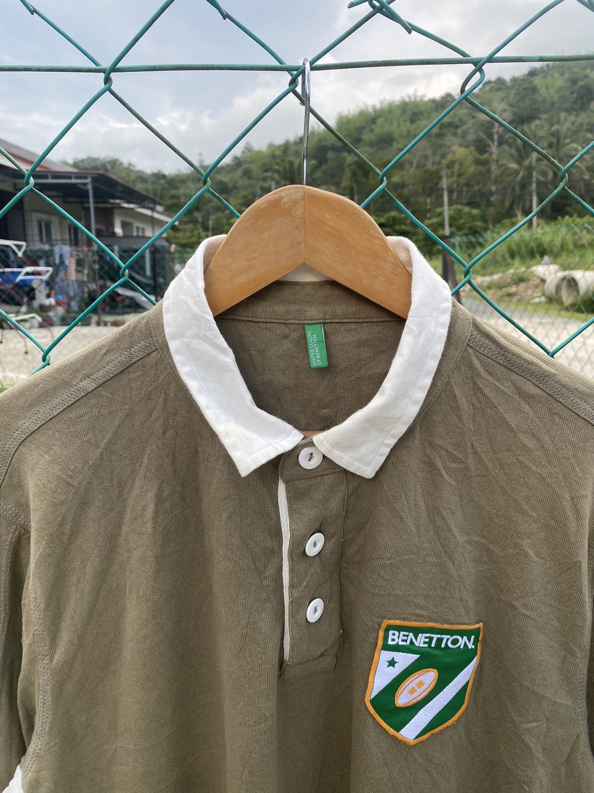 United Colors Of Benetton United Colour Of Benetton Polo Rugby Long Sleeve Size US XL / EU 56 / 4 - 3 Thumbnail