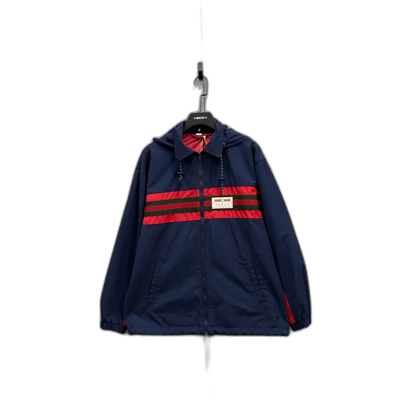 Gucci Color Block Hooded Jacket