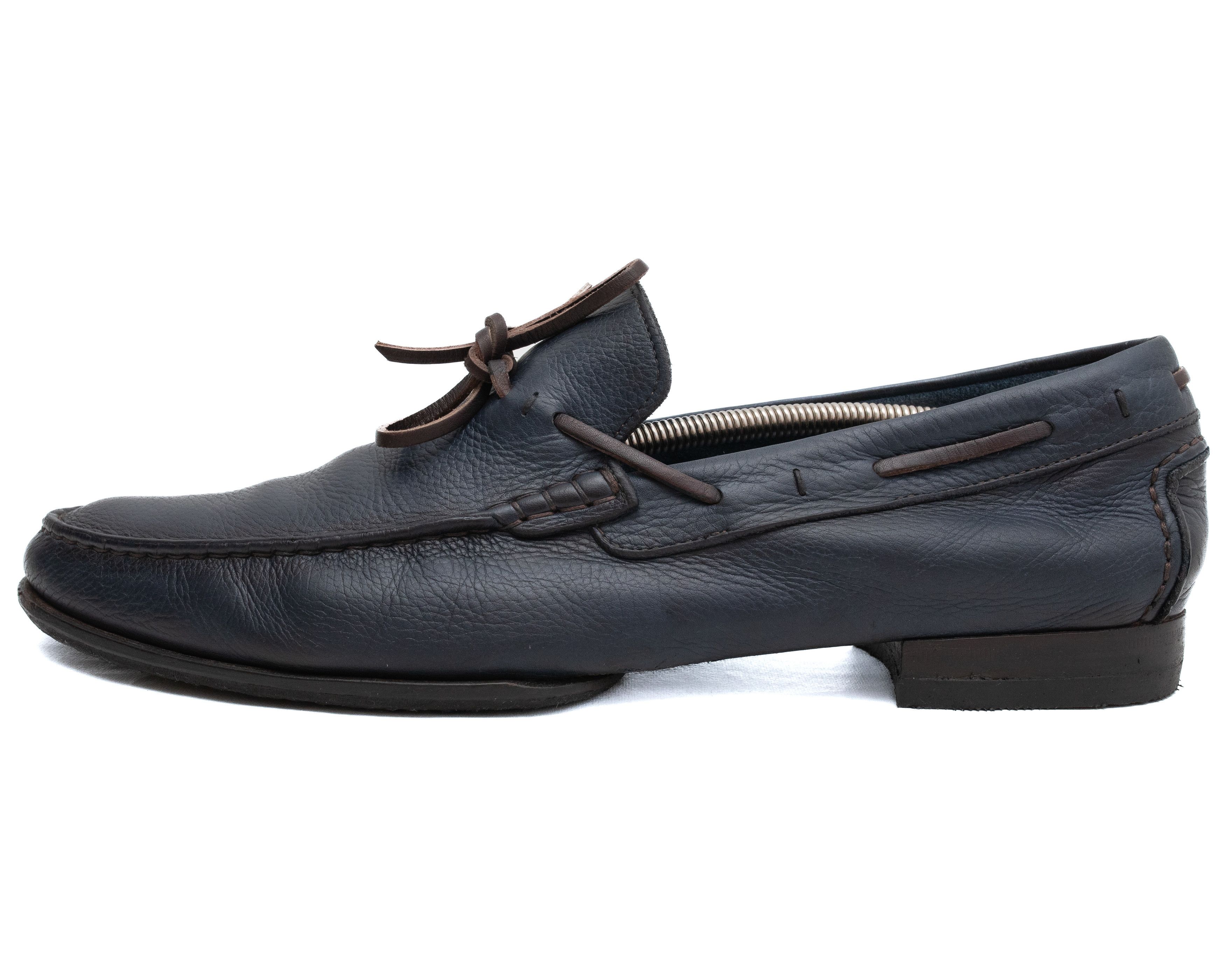 Santoni SANTONI 653$ Driving Leather Loafers Size US 13 / EU 46 - 2 Thumbnail