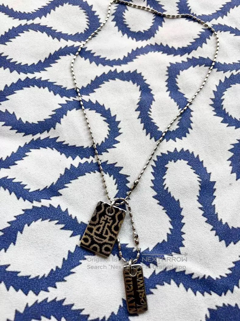 Vivienne Westwood Vivienne Westwood Black Pirate Pattern Saturn Necklace Size ONE SIZE - 2 Thumbnail