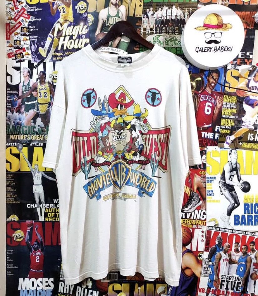 Vintage × Warner Bros TShirt Looney Tunes Warner Bros 1995 Vintage Wild West Vtg Size US XL / EU 56 / 4 - 1 Thumbnail