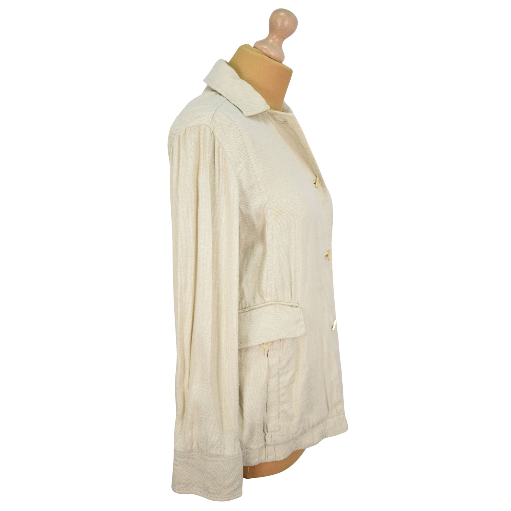 Loro Piana Loro Piana Old Money Summer Linen Gold Buttons Jacket Size S / US 4 / IT 40 - 3 Thumbnail