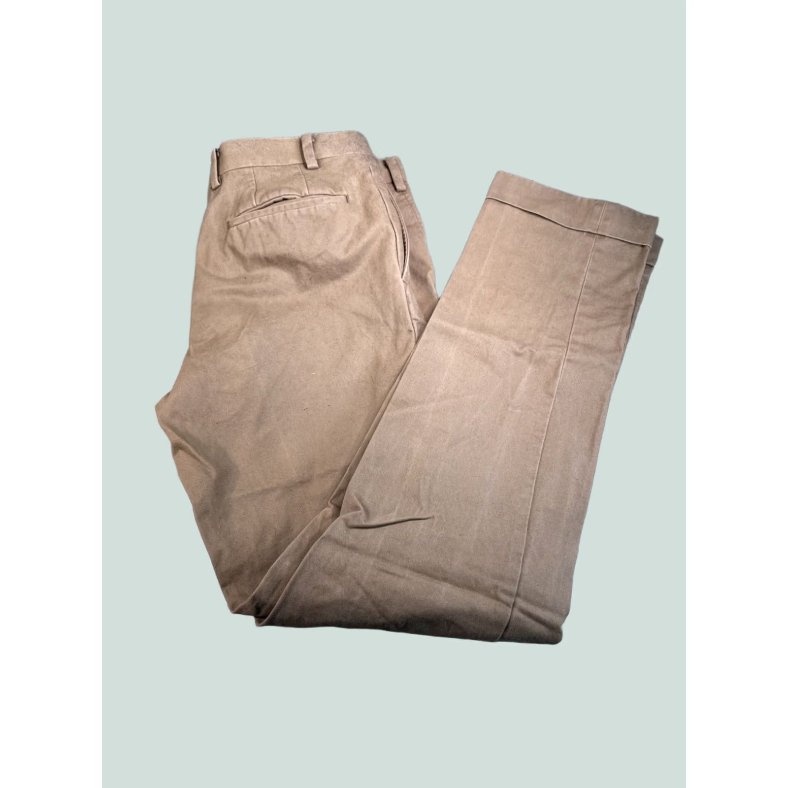 Vintage Indochino Men’s Pants Casual Beige Cotton 32 x 30 Inseam Stretch Regular 32 Men Size US 32 / EU 48 - 1 Thumbnail