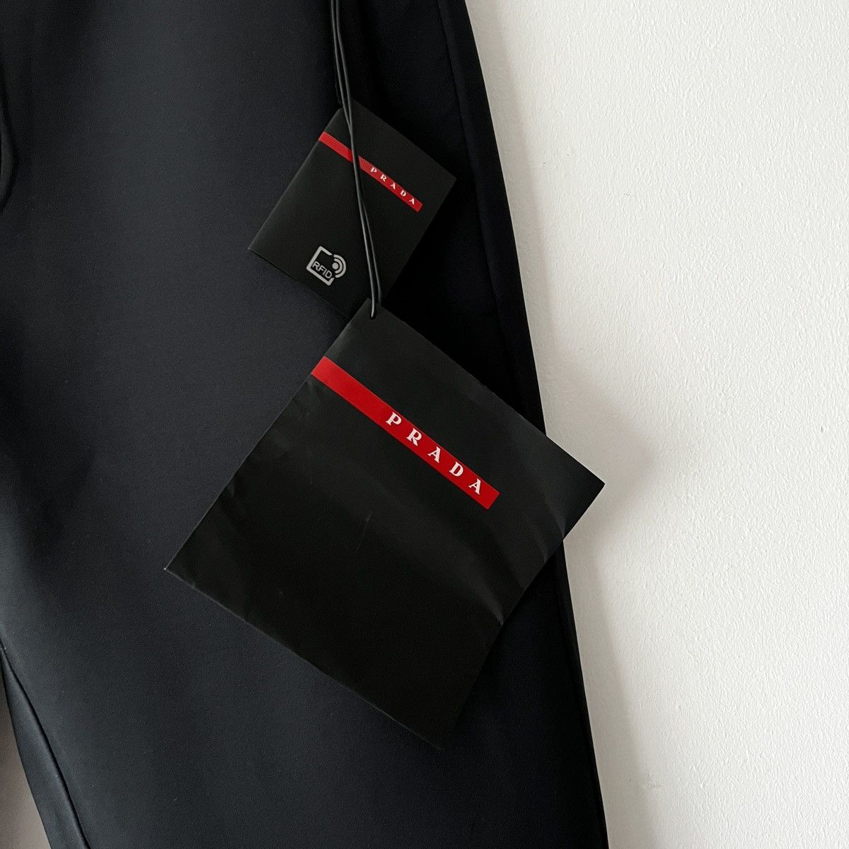Prada 🔥🔥 Prada Linea Rossa Black Double Jersey Pants Size US 36 / EU 52 - 12 Thumbnail