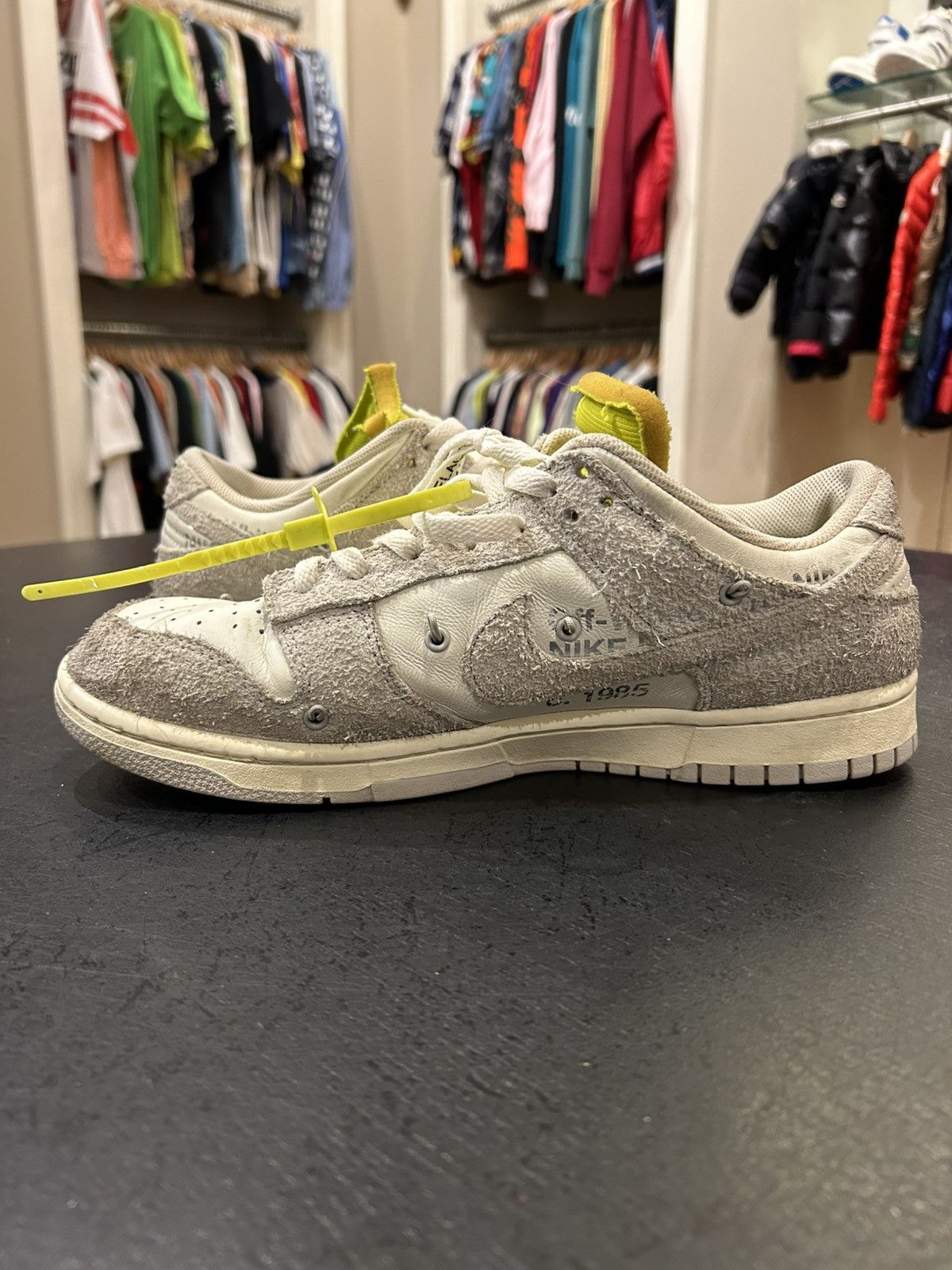Nike × Off-White Nike Dunk Low ‘Off-White Lot 14’ Size US 11.5 / EU 44-45 - 3 Thumbnail