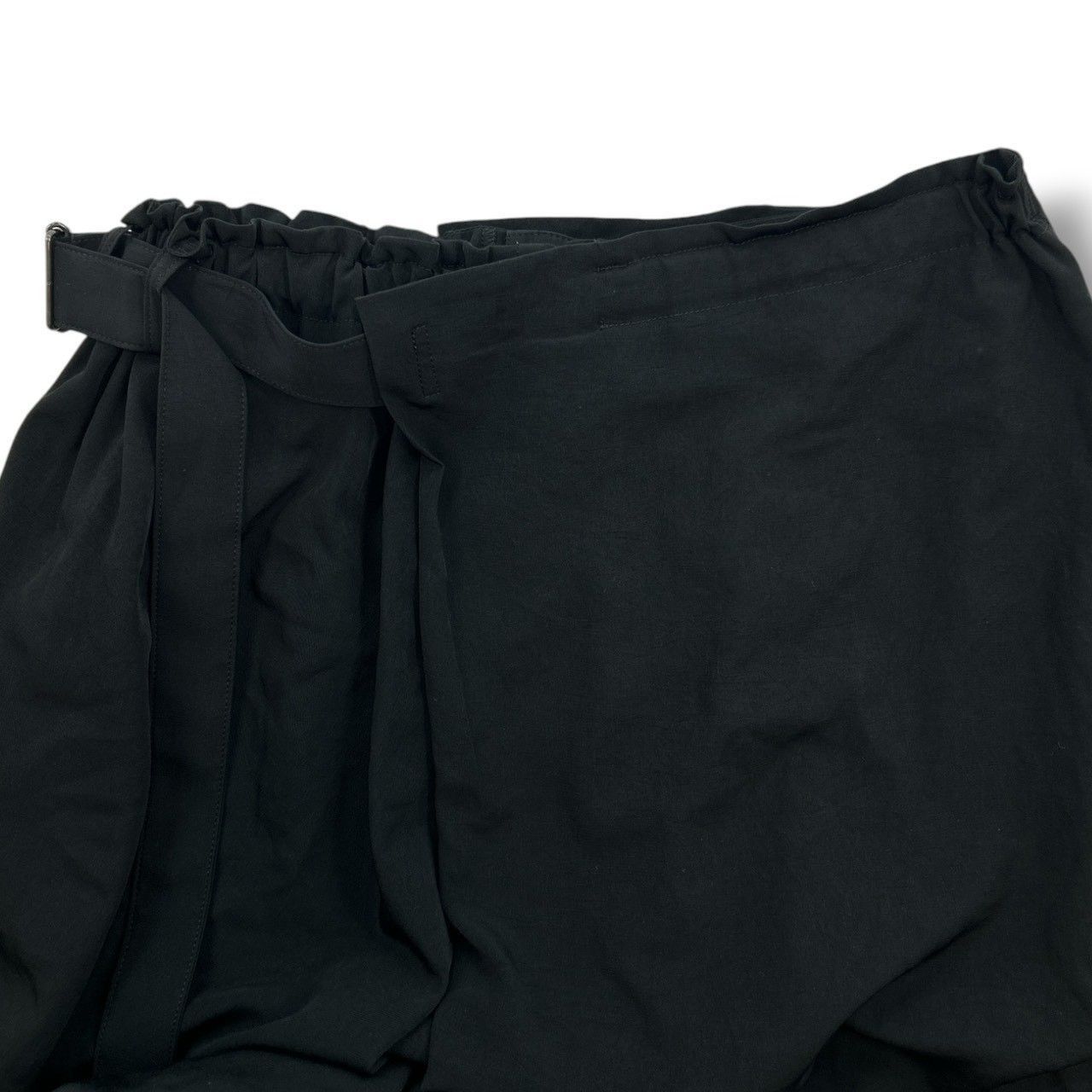 Yohji Yamamoto Yohji Yamamoto - Ta/TUXEDO DE CHINE WRAP SKIRT Wide PANTS Size 26" / US 2 / IT 38 - 7 Thumbnail