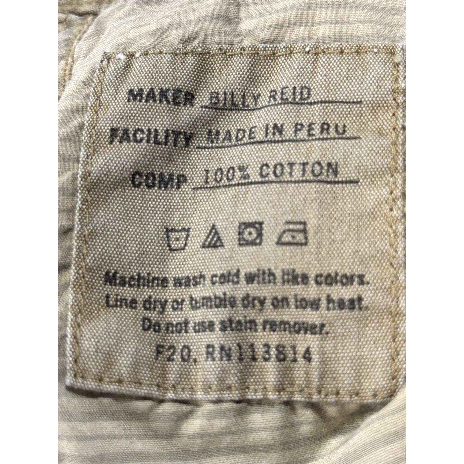 Billy Reid Billy Reid 5 Pocket Pants Mens 31 x 31 Brown Slim 100% Pima Cotton Textured Chino Straight Flat Front Denim? (Wait) Size US 31 - 7 Thumbnail