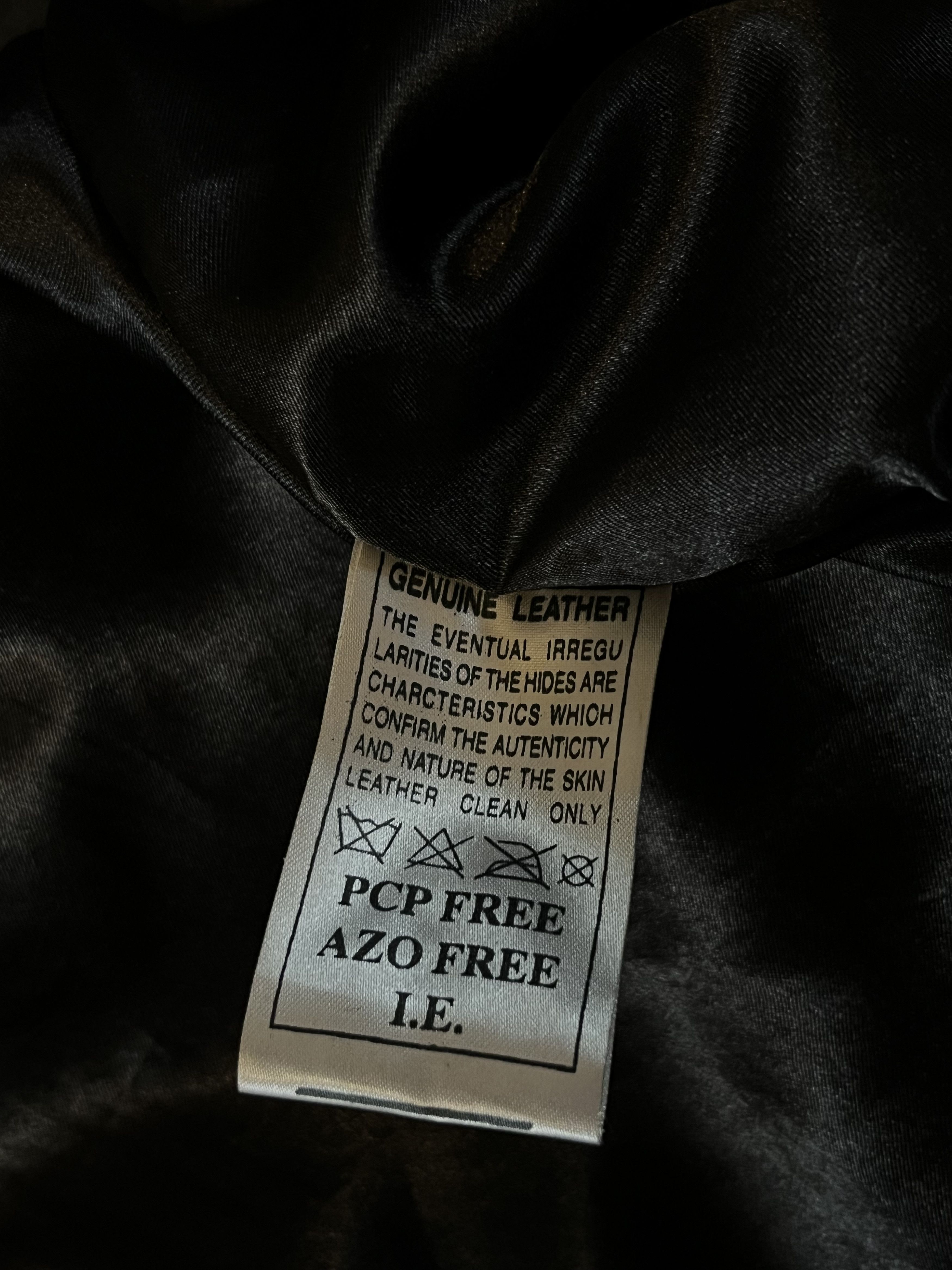 Vintage Vintage 90s Avant Garde Leather Long Coat Size US M / EU 48-50 / 2 - 7 Thumbnail