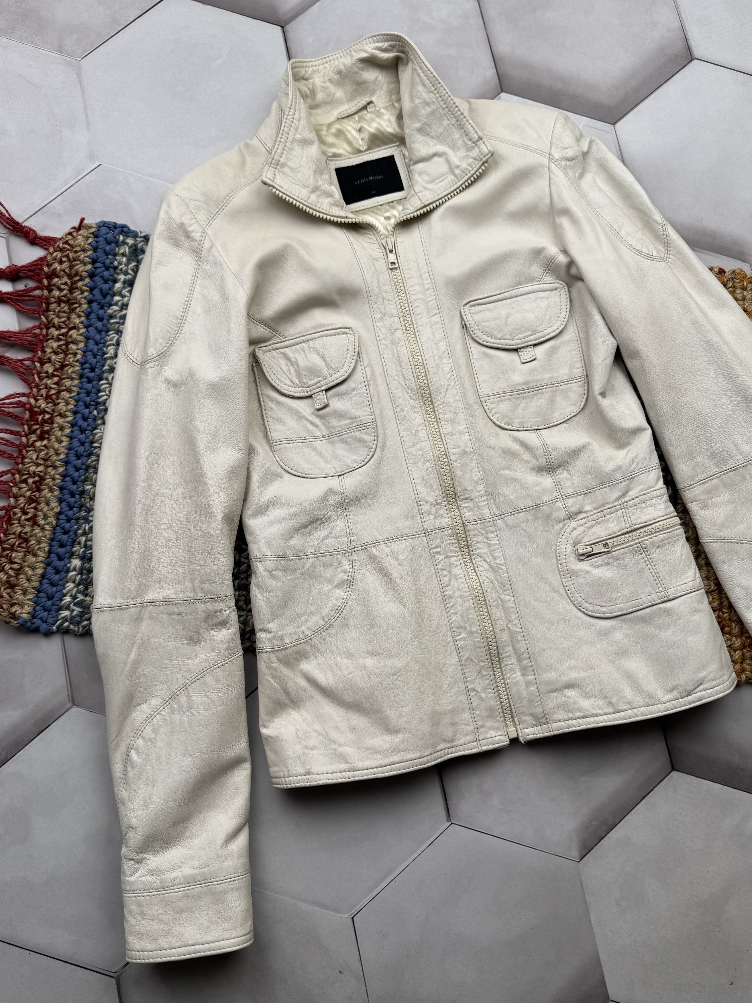 Japanese Brand Vintage Leather Jacket (E4) Size M / US 6-8 / IT 42-44 - 2 Thumbnail