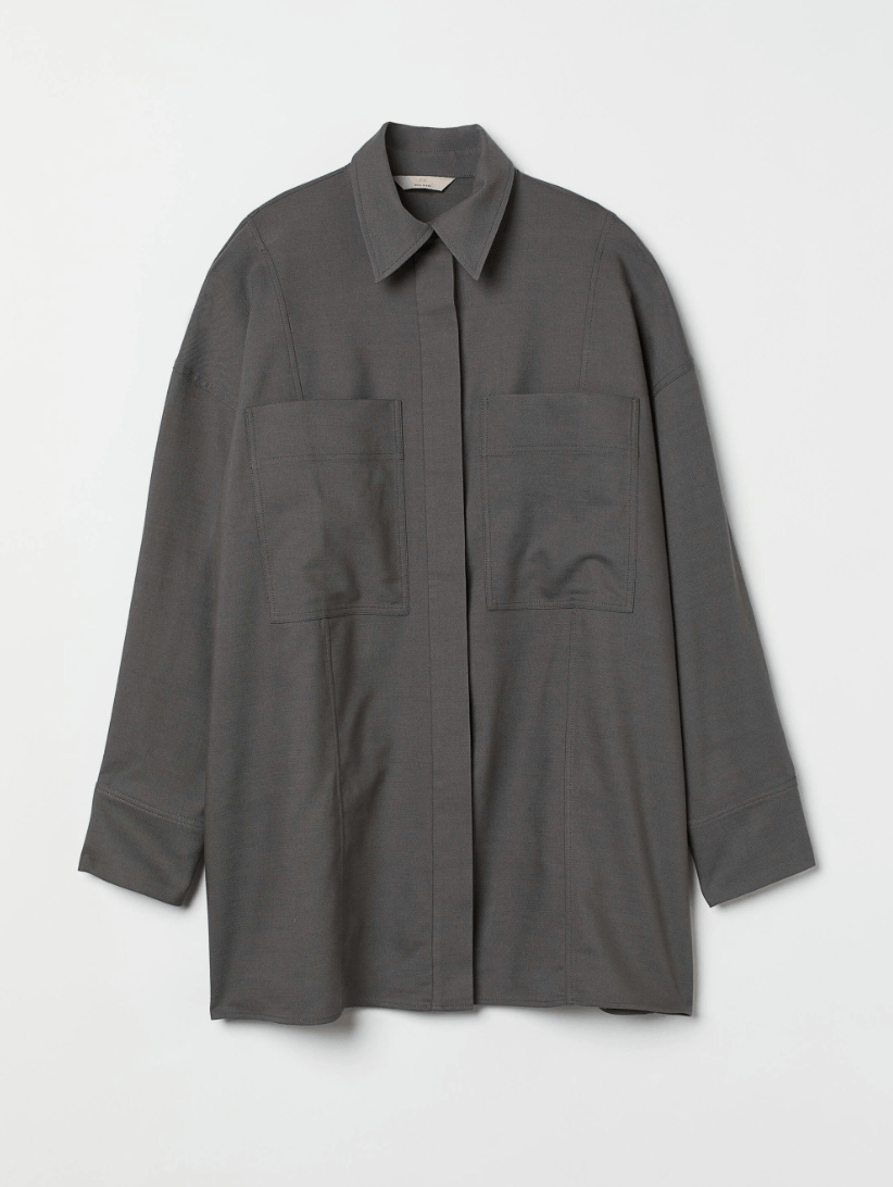 H&M H&M Oversize skjorta i ullmix Shirt Size M / US 6-8 / IT 42-44 - 1 Thumbnail