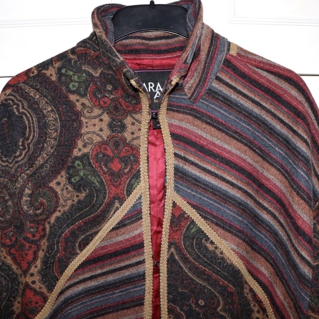 Vintage VINTAGE Rara Avis Patchwork Coat by Iris Apfel Women’s Boho Luxe Multiprint Coat S Multicoloured Patchwork Womens Cleaned? Size S / US 4 / IT 40 - 3 Thumbnail