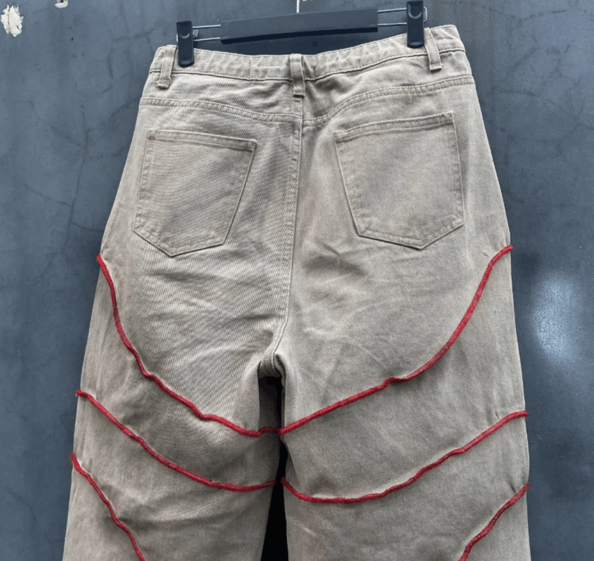 Japanese Brand Embroidery Graphics Loose Jeans Size US 30 / EU 46 - 5 Thumbnail