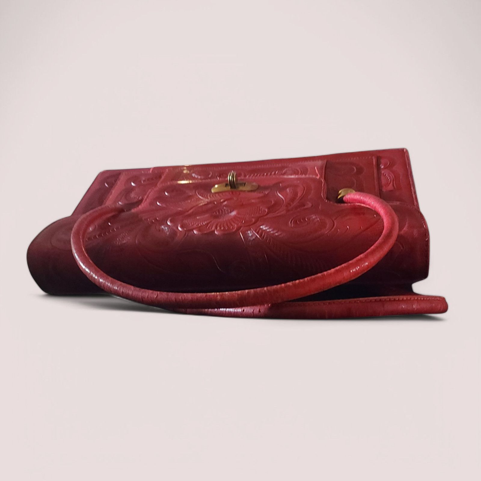 Other Vintage Hand tooled leather satchel bag Size ONE SIZE - 8 Thumbnail