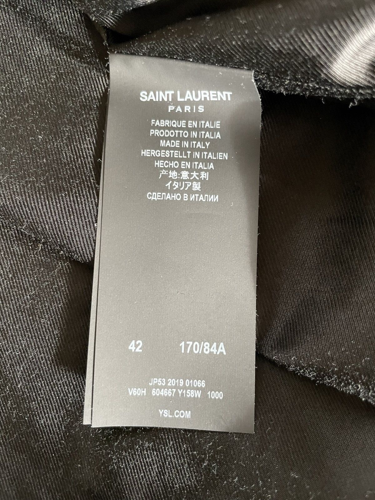 Saint Laurent Paris Saint Laurent Paris Teddy Varsity Sequin Bomber Jacket Blue Size US XS / EU 42 / 0 - 20 Thumbnail