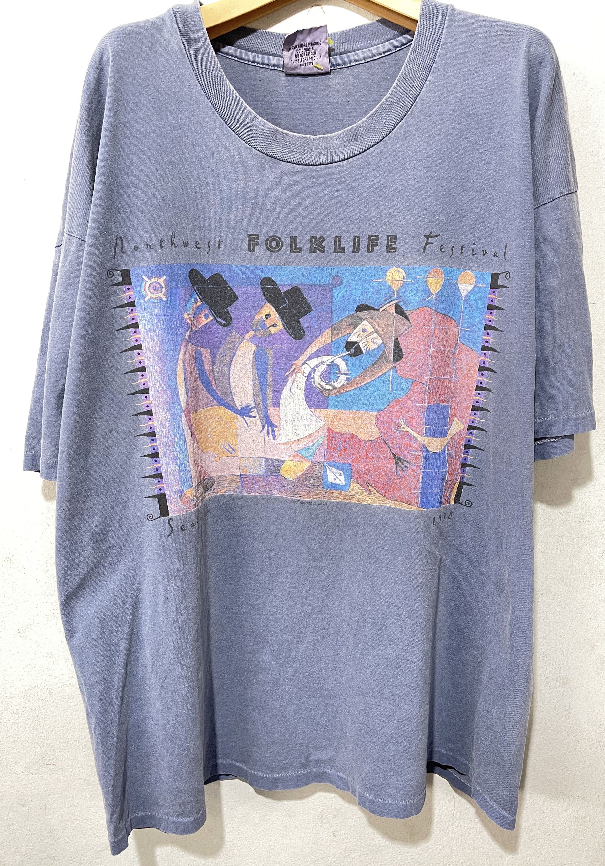 Vintage Vintage 90s Northwest Folklife Shirt Size US XL / EU 56 / 4 - 1 Thumbnail