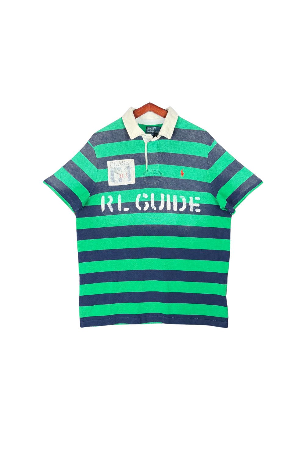 Polo Ralph Lauren Polo RL Vintage Fade Rugby Polo RL Guide 34 Stripe XL Size US XL / EU 56 / 4 - 1 Thumbnail