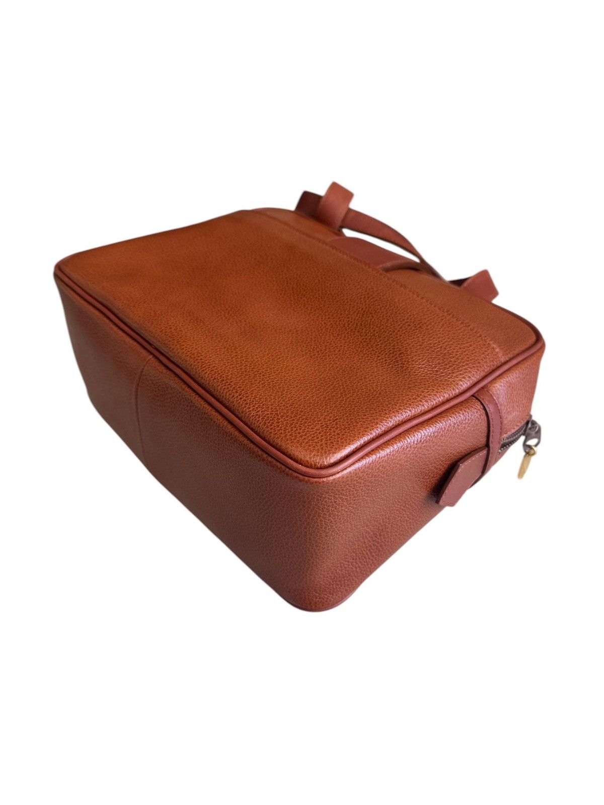 Vintage × Yves Saint Laurent Yves Saint Laurent YSL Brown Leather Handbag Size ONE SIZE - 7 Thumbnail