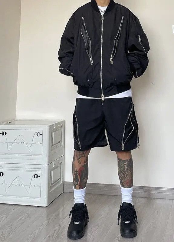 Japanese Brand Streetwear Zipper Retro Design Shorts Y2k Size US 30 / EU 46 - 3 Thumbnail