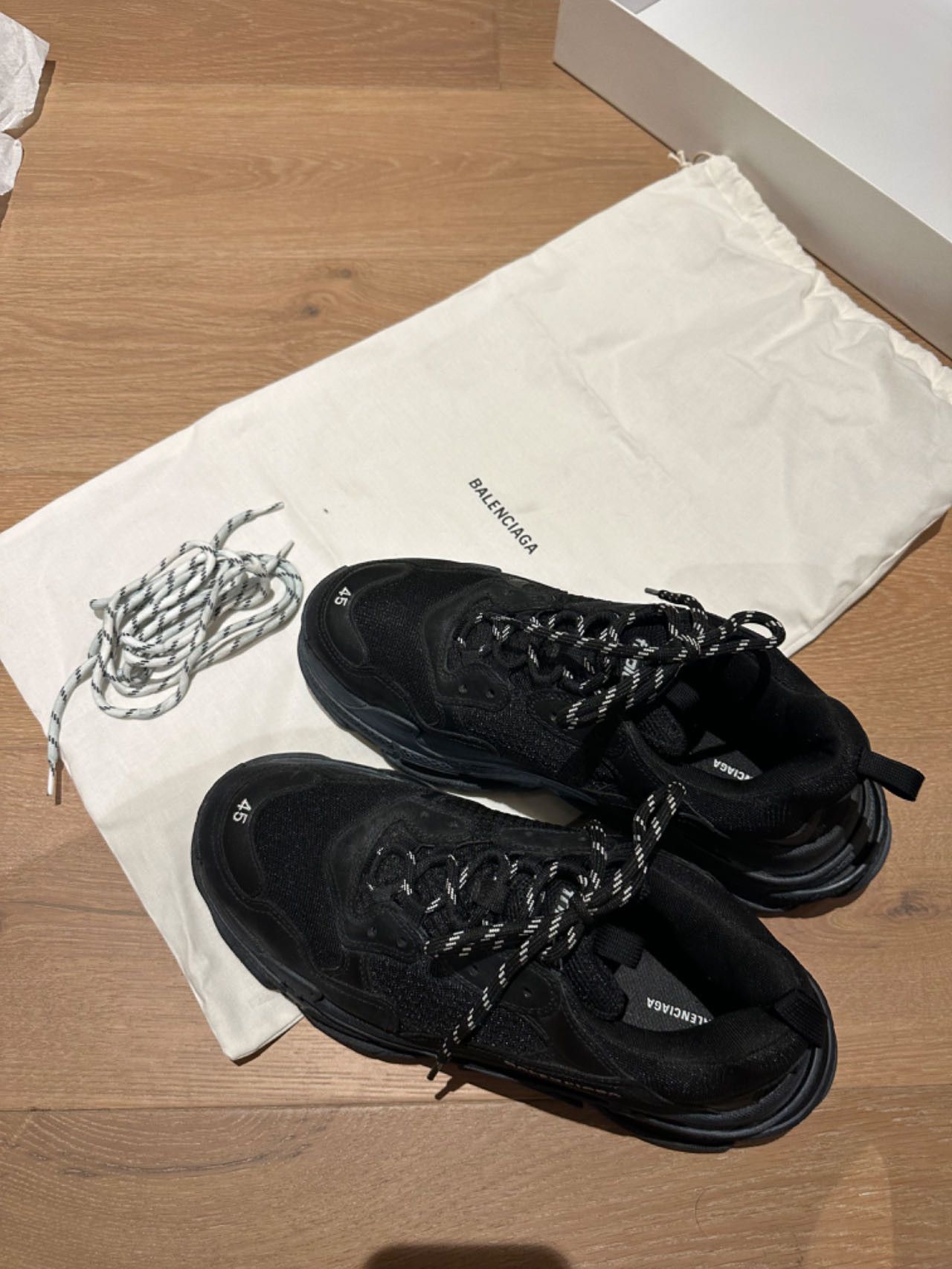 Balenciaga Black Triple S Sneakers