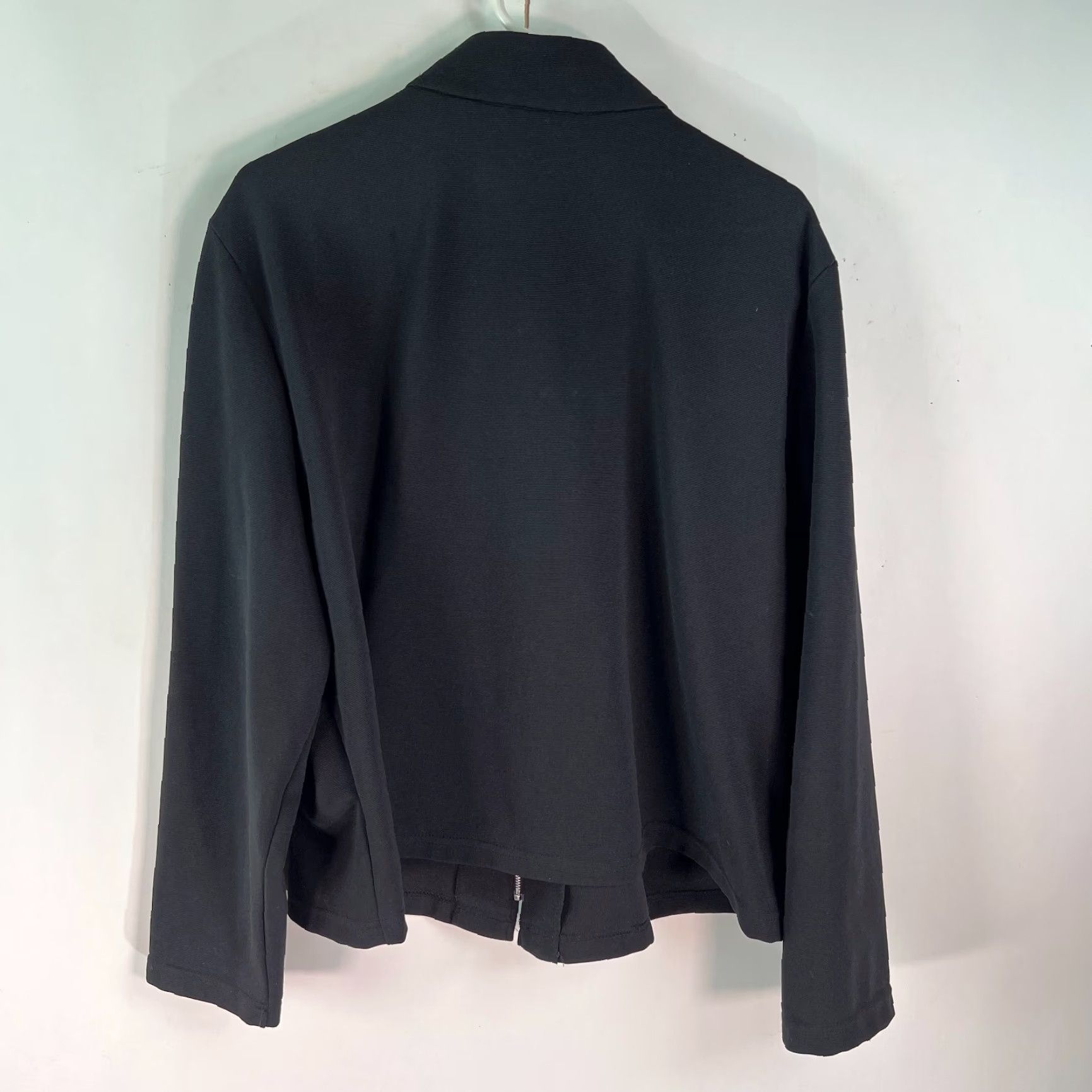 Vintage Briggs Jacket Womens Black Long Sleeves Mock Neck Full Zip Casual Size 2X Size XXL / US 16-18 / IT 52-54 - 2 Thumbnail