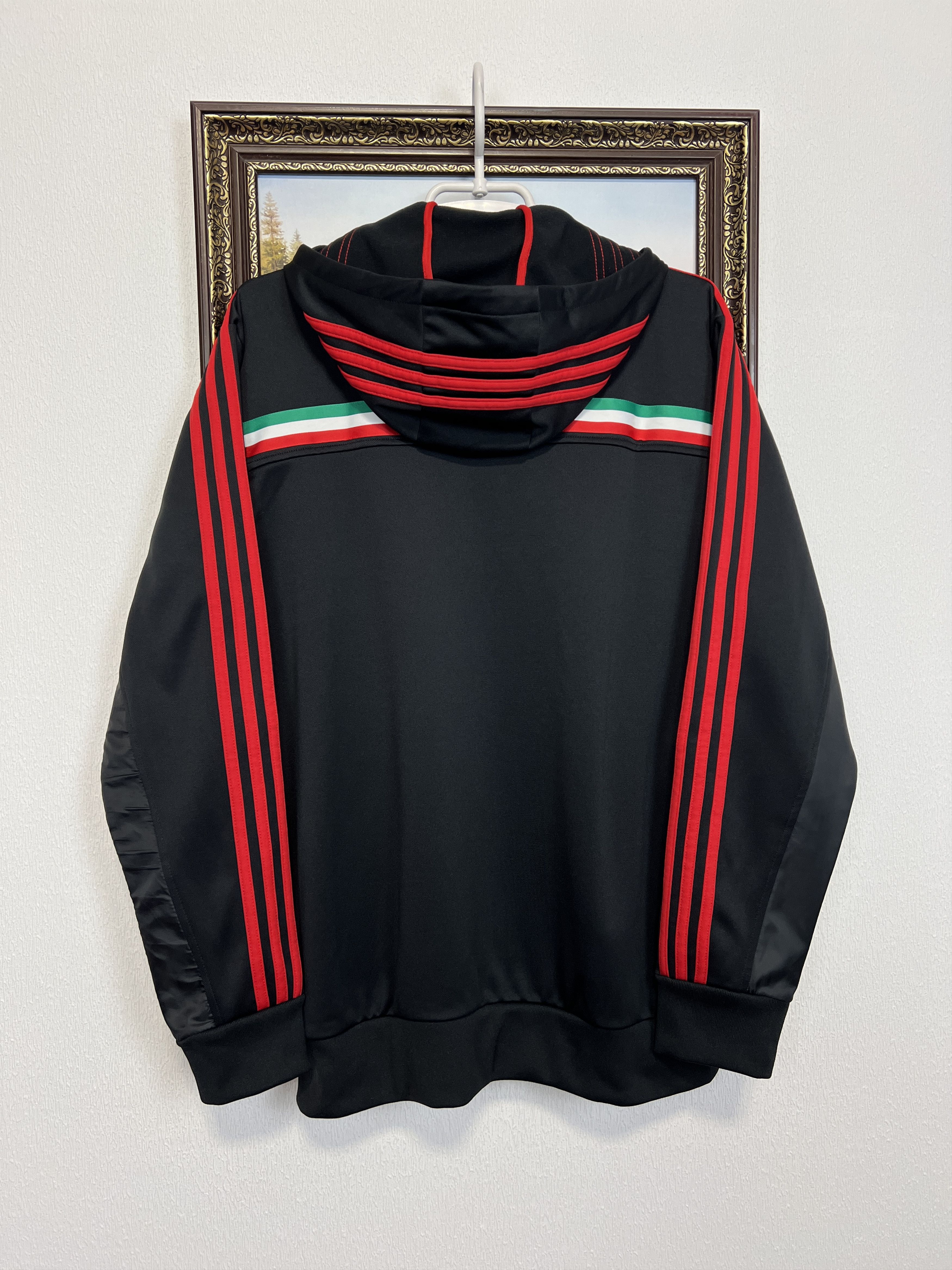 Adidas Vintage AC Milan Football Hooded Jacket Maglia Track Top Size US M / EU 48-50 / 2 - 9 Thumbnail