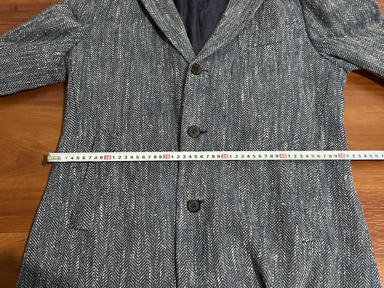Suitsupply SUITSUPPLY Heavy Coat Vicenza Herringbone Men’s Blue Size 44 Size US S / EU 44-46 / 1 - 16 Thumbnail