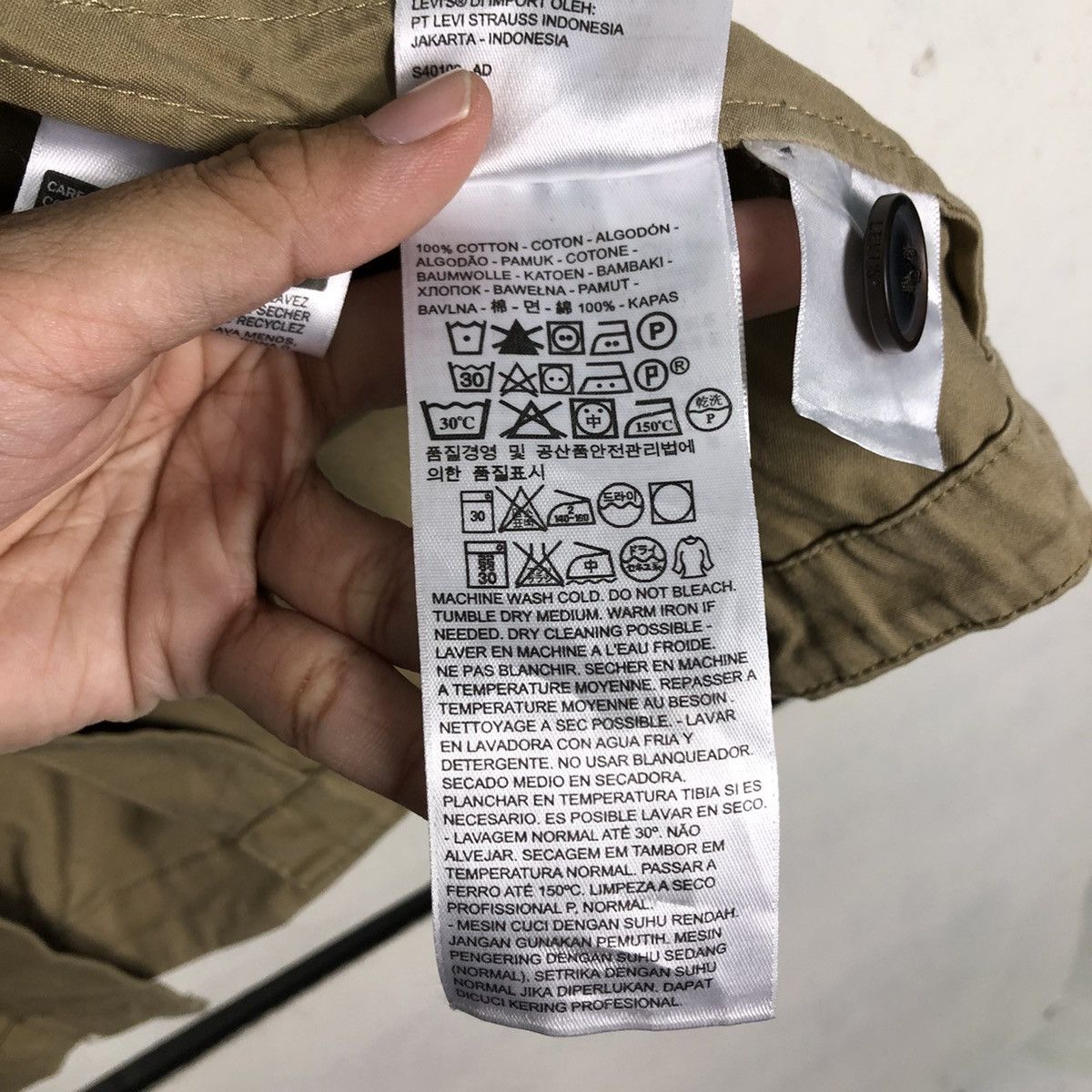 Japanese Brand 📌Vintage Chore Biker Jacket Levi's Multi Pockets Size US M / EU 48-50 / 2 - 23 Thumbnail