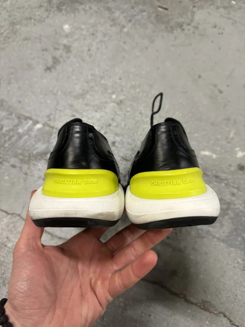 Dior × Vintage Christian Dior Yellow & Black Derby Leather Shoes by Kim Jones Size US 7.5 / EU 40-41 - 5 Thumbnail