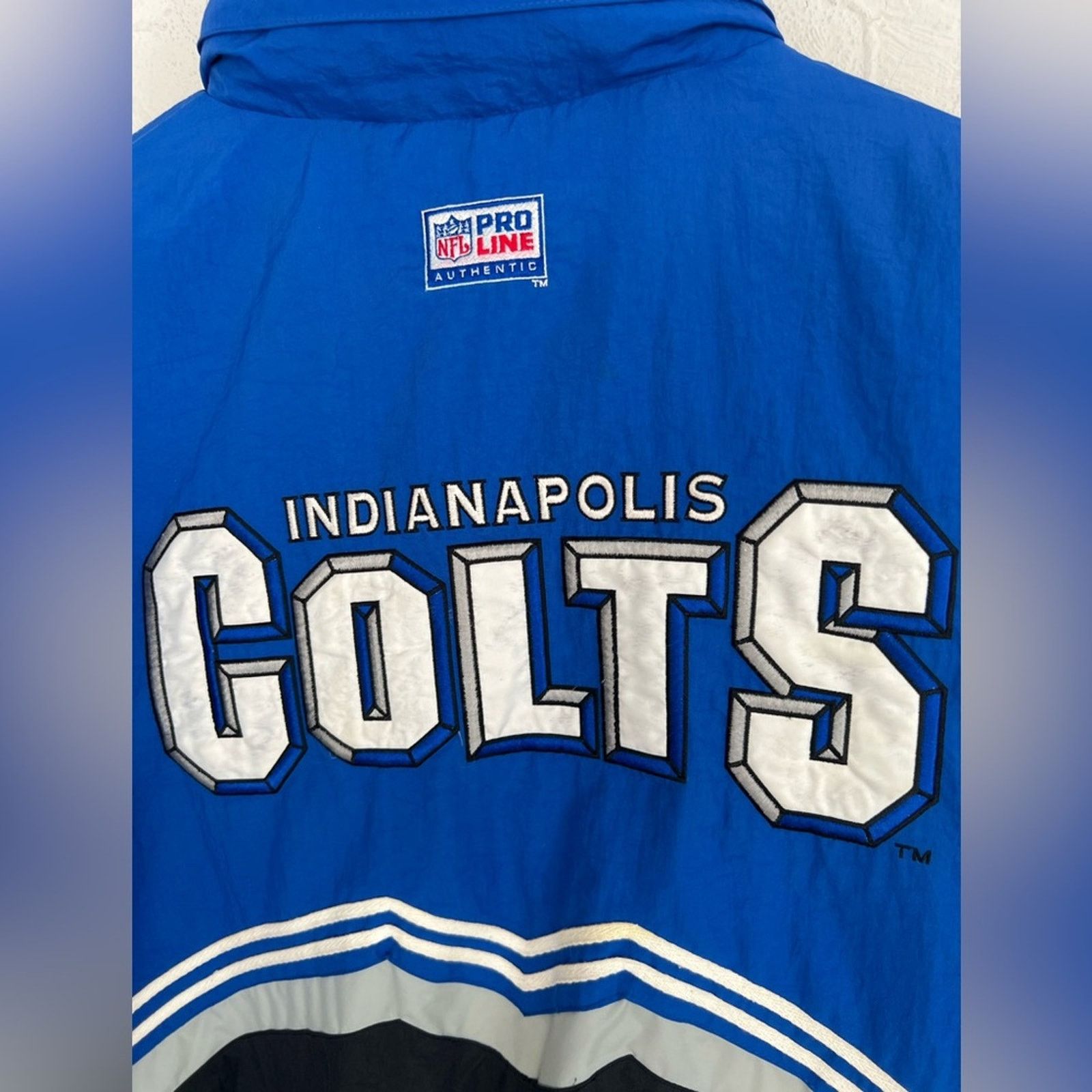 Logo Athletic Vintage Logo Athletic Indianapolis Colts Jacket Zip Puffer Size US XL / EU 56 / 4 - 9 Thumbnail