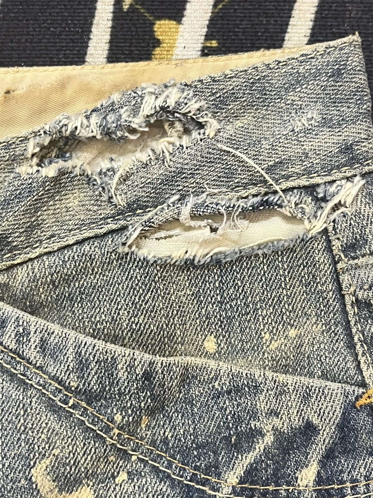 Japanese Brand Vintage Sweet Camel Flare Bootcut Mudwash Buckle Belt Denim Size US 29 - 10 Thumbnail