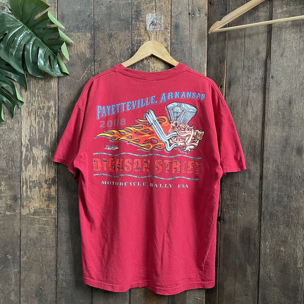Vintage Vintage Y2K Dickson Street Motorcycle Rally Usa Tshit Size US XL / EU 56 / 4 - 1 Thumbnail