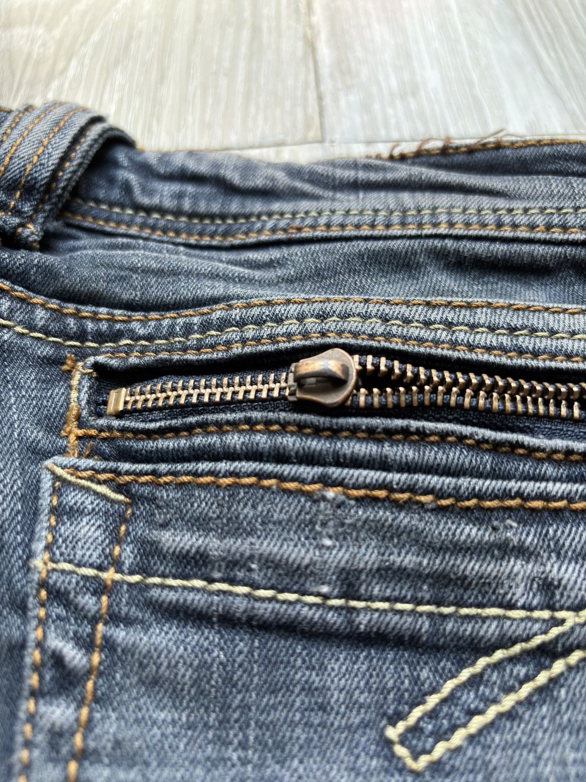 Japanese Brand CECIL MCBEE lace up flare jeans Size US 26 / EU 42 - 7 Thumbnail