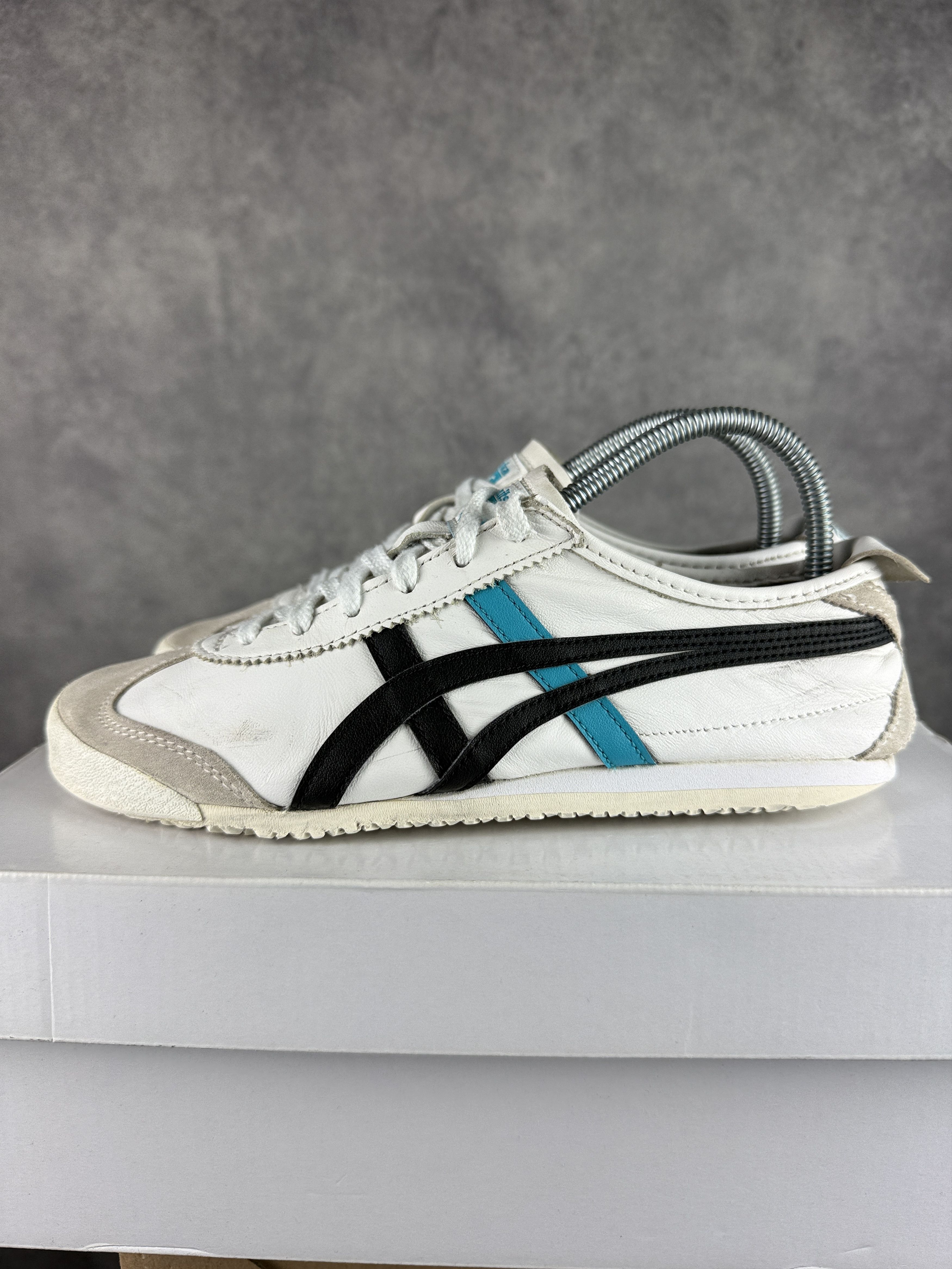 Onitsuka Tiger ASICS X Onitsuka Tiger low white black Y2K vintage leather Size US 7 / IT 37 - 2 Thumbnail