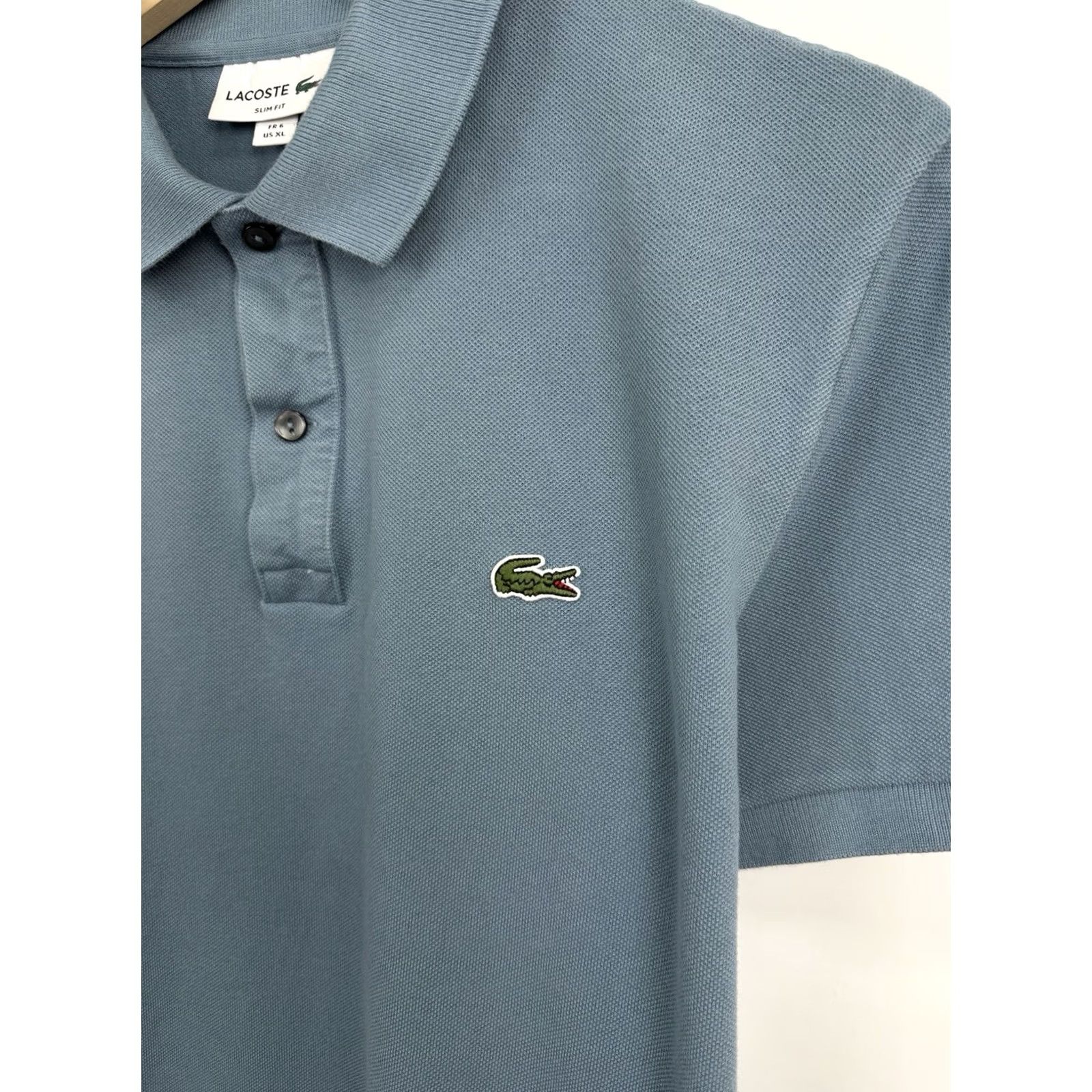 Lacoste Lacoste Slim Fit Polo T-Shirt Made in France Rare Retro Blue XL Mens Polo Slim Fit Size US XL / EU 56 / 4 - 4 Thumbnail