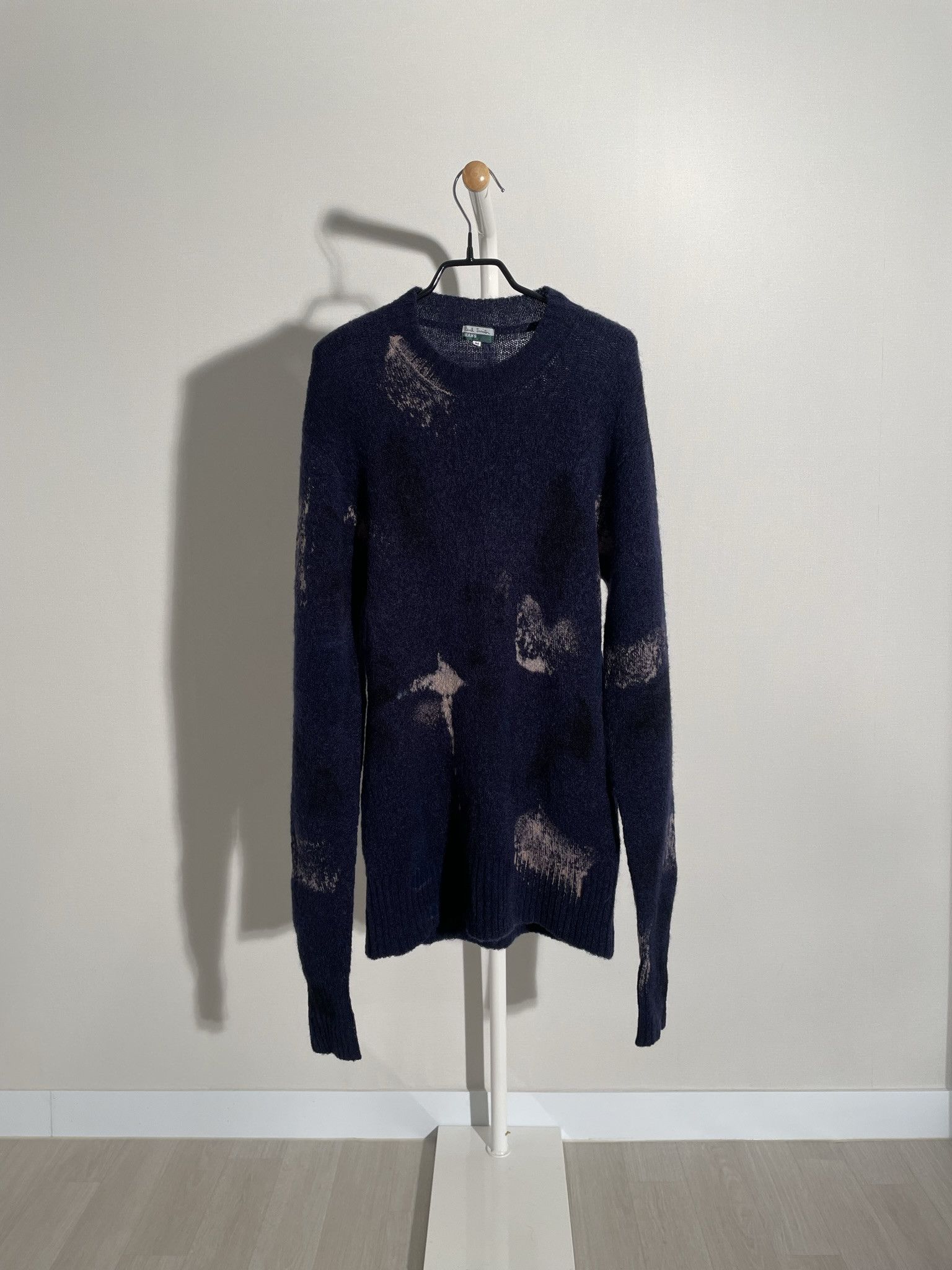 image of Paul Smith Geometric Pattern Knit in Navy, Men's (Size Medium)