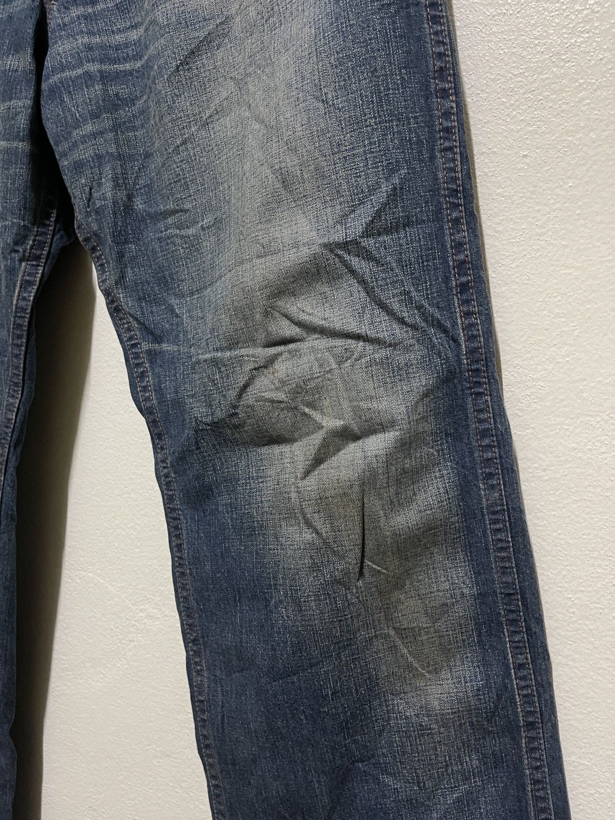 Japanese Brand Cootie Productions Buckle Back Jeans Faded Size US 32 / EU 48 - 7 Thumbnail