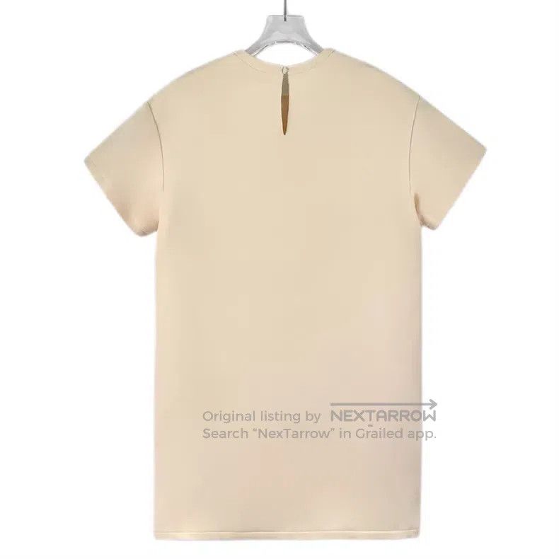 Dior Dior Beige bee embroidery wool round-neck short-sleeved dr Size XXS / US 00 / IT 34 - 2 Thumbnail