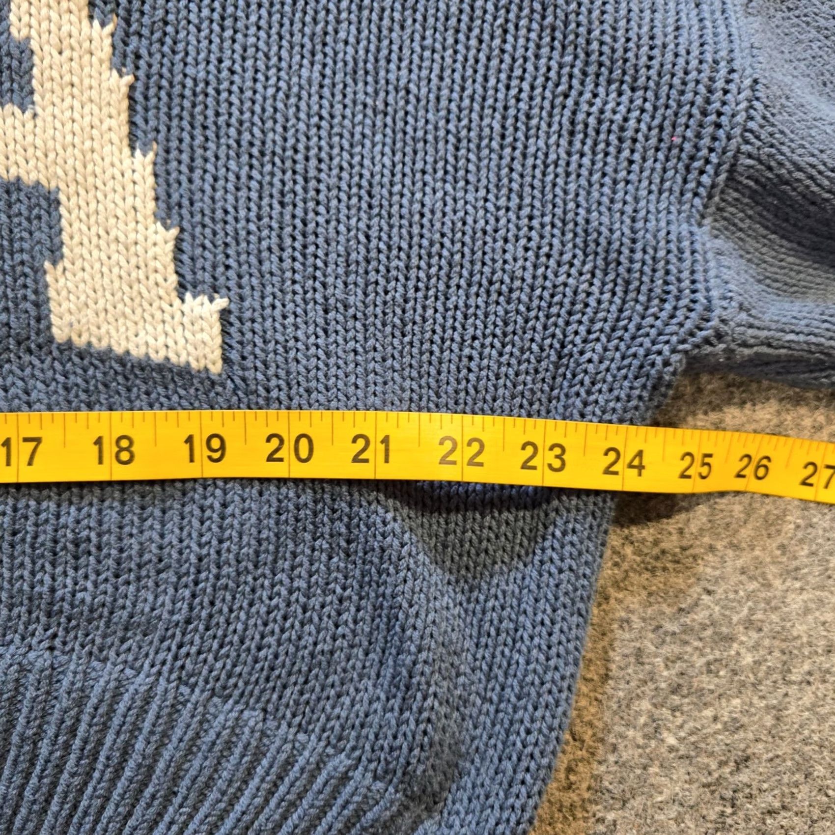 Vintage Greyson Threads Sweater Womens Size XXL Blue USA Graphic Knit Cropped Casual Pullover Long Sleeve Round Neck Knit Regular Adults Womens Size XXL / US 16-18 / IT 52-54 - 5 Thumbnail