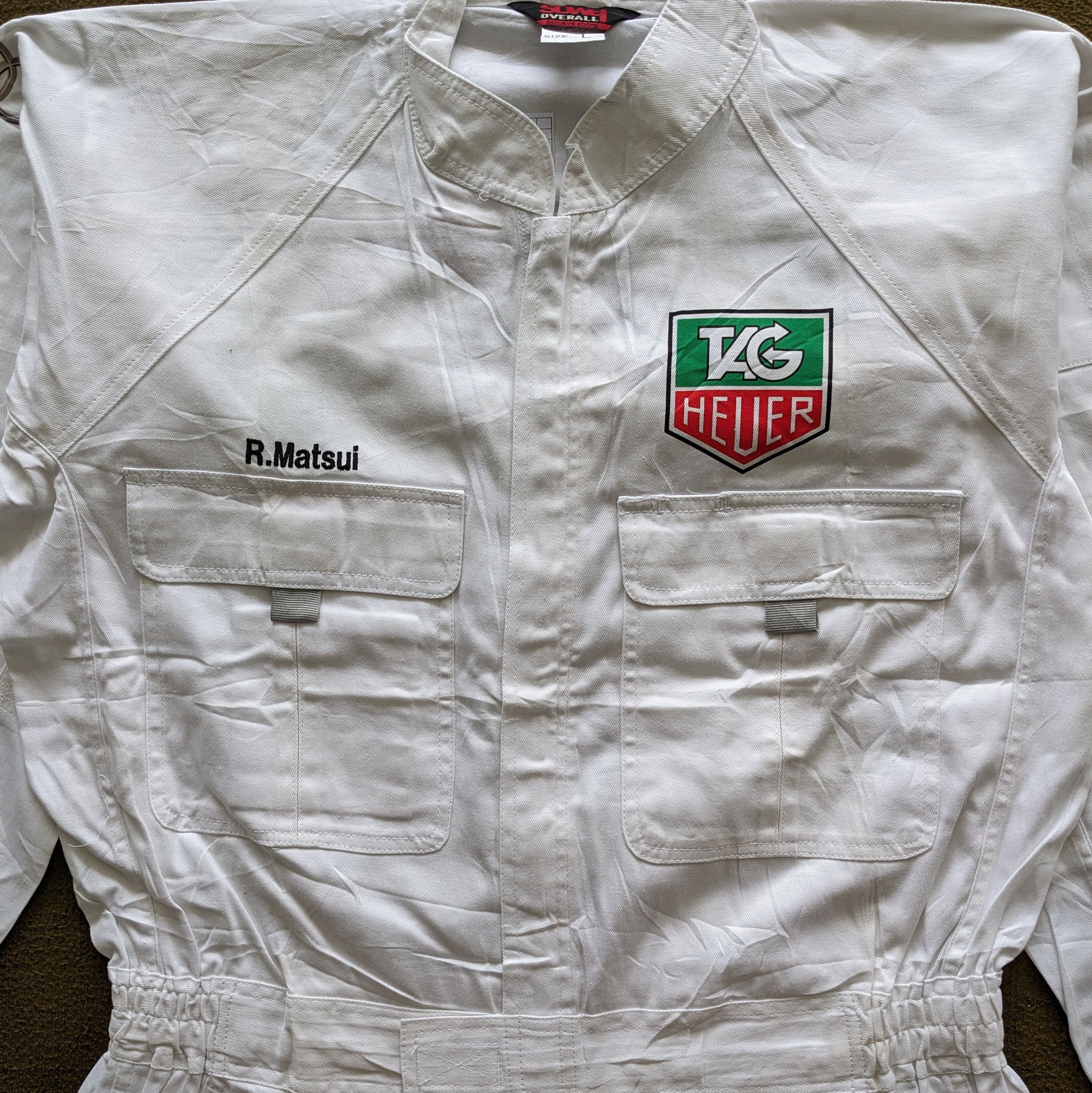 Vintage Vintage TAG HEUER Swiss Avant Coverall Workwear Jacket Size US L / EU 52-54 / 3 - 4 Thumbnail