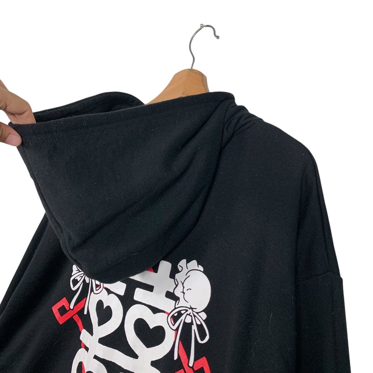 Japanese Brand LISTEN FLAVOUR Mandarin Zipper Hoodies Big Logo #1774-C78 Size US L / EU 52-54 / 3 - 12 Thumbnail