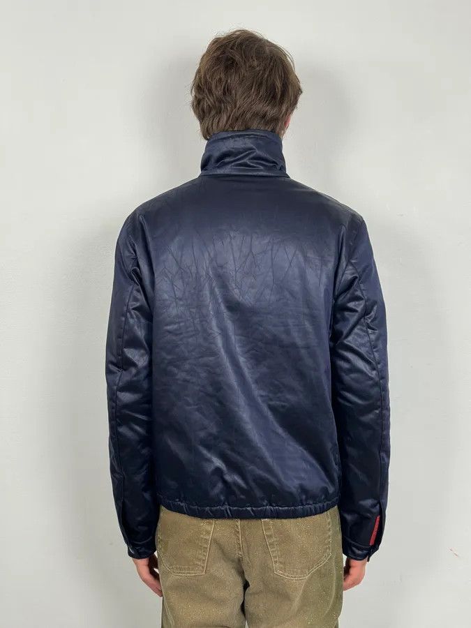 Prada 2000s Prada Navy Linea Rossa Windbreaker Jacket Size US M / EU 48-50 / 2 - 3 Thumbnail