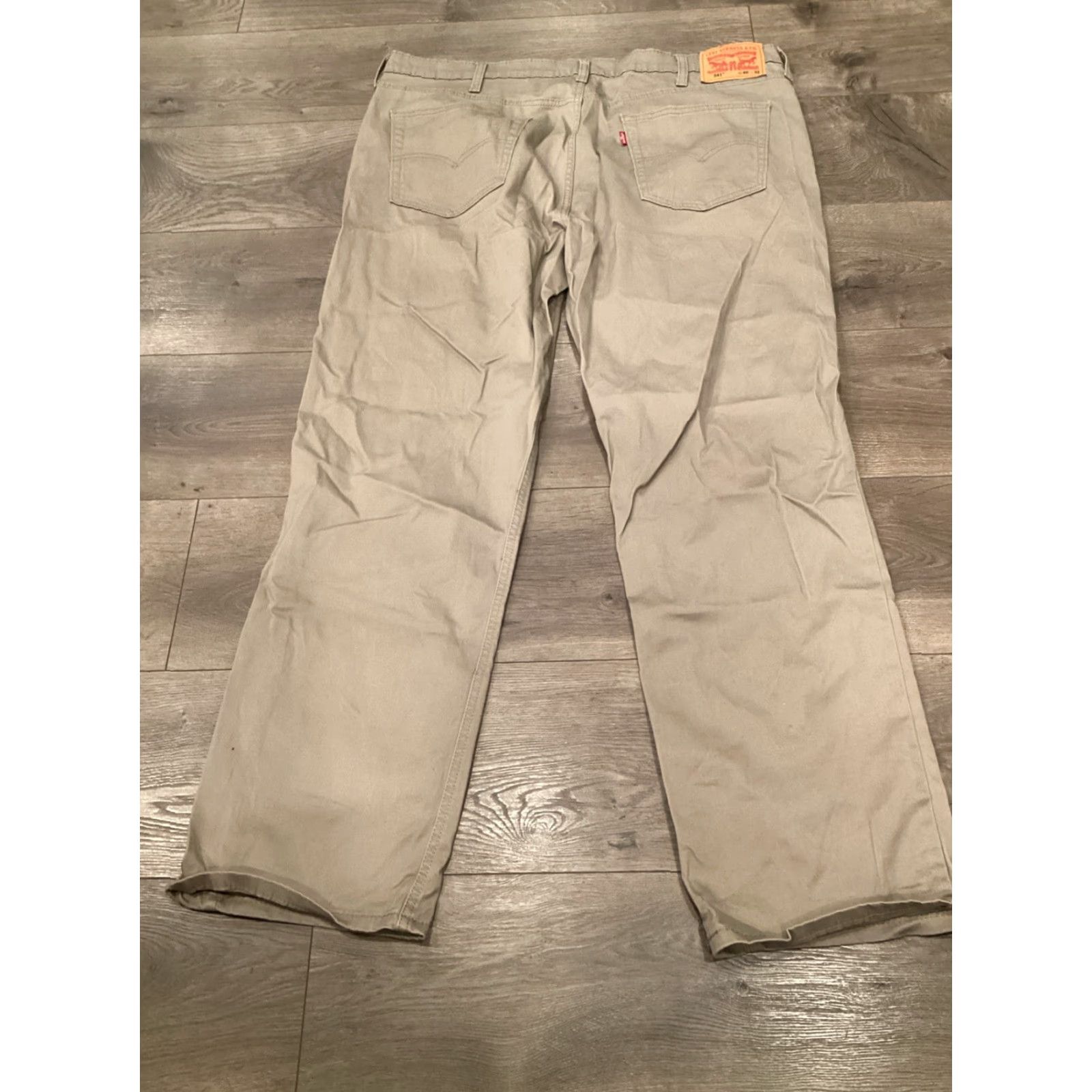 Levi's LEVI'S MEN'S JEANS 541 40x32 Athletic Taper Stretch Khaki Regular Beige Cotton Blend Mens Size US 40 / EU 56 - 6 Thumbnail