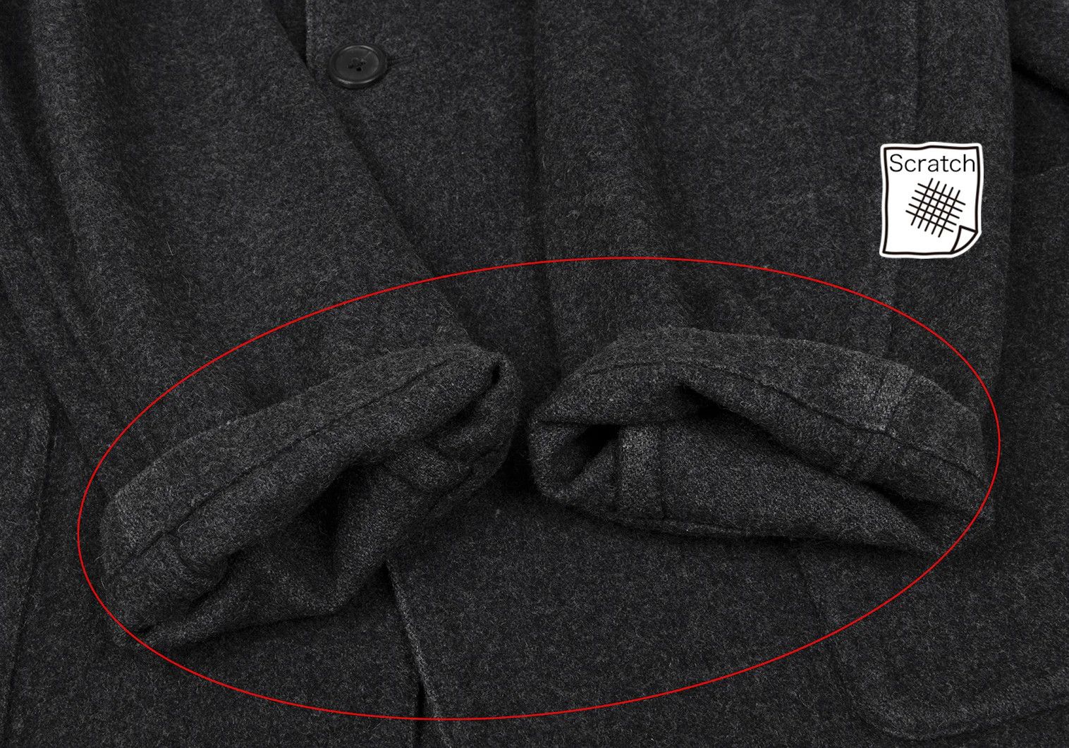 Jean Paul Gaultier Melton Wool Patch Pocket 3B Jacket in Gray Size US M / EU 48-50 / 2 - 9 Thumbnail