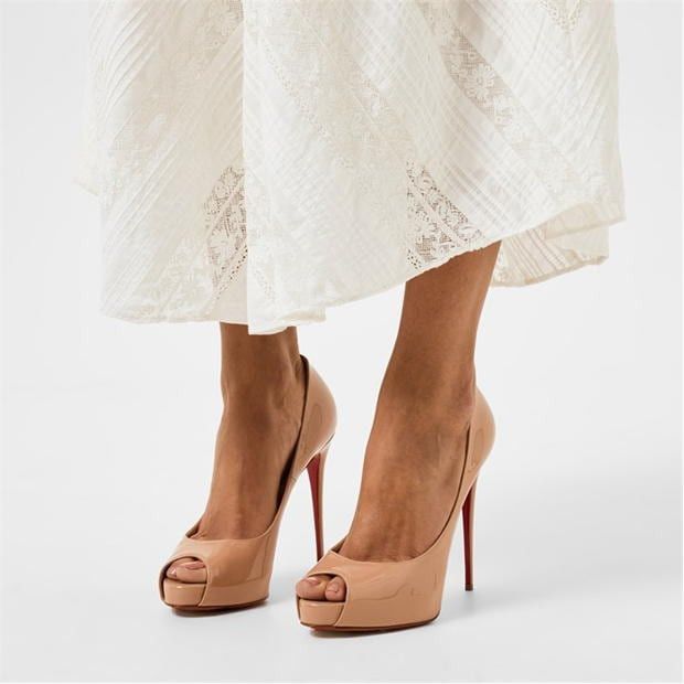 Christian Louboutin New Very Privé 120mm Open Toe Pumps Size US 10 / IT 40 - 2 Thumbnail