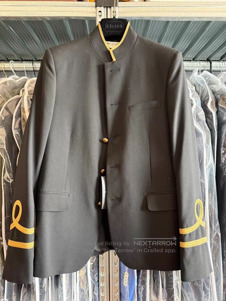 Saint Laurent Paris Saint Laurent Paris Court Style Collar Jacket i Size US S / EU 44-46 / 1 - 1 Thumbnail