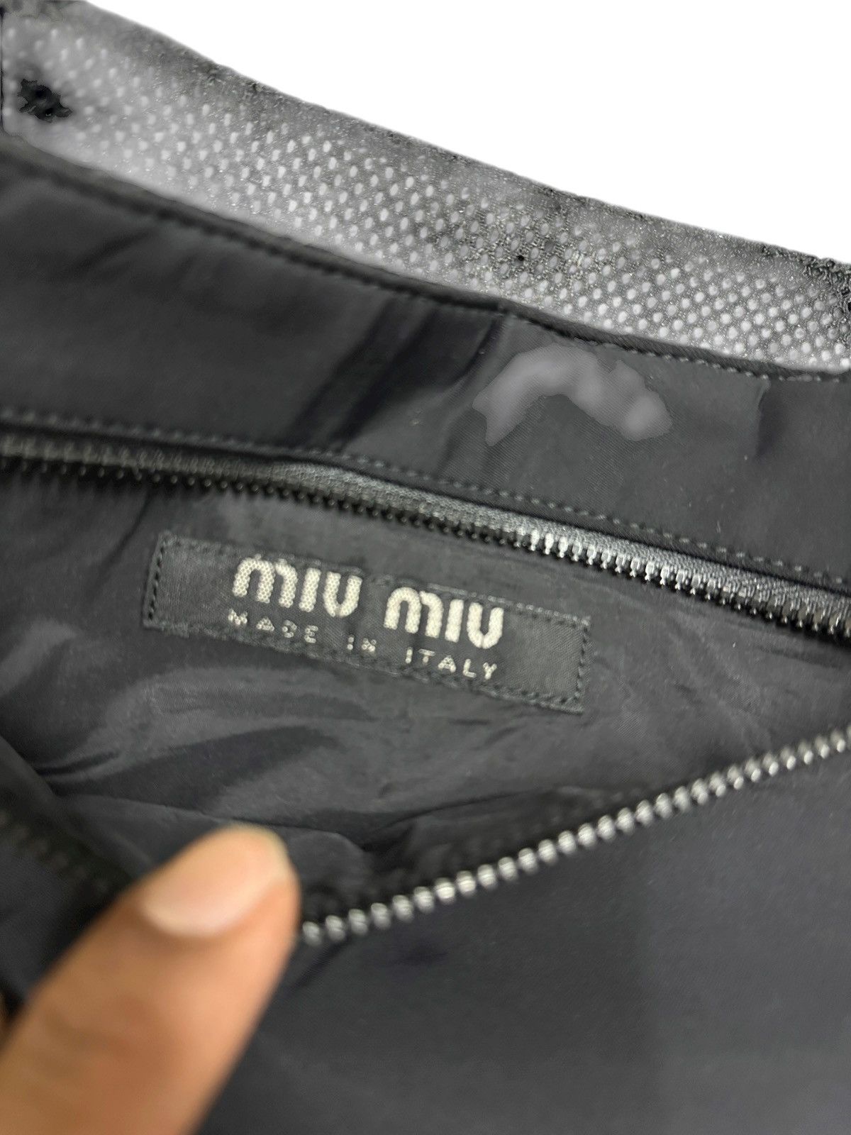 Miu Miu Vintage MIU MIU 1999 Iconic Belt Bag Riri Zipper Prada Size ONE SIZE - 4 Thumbnail
