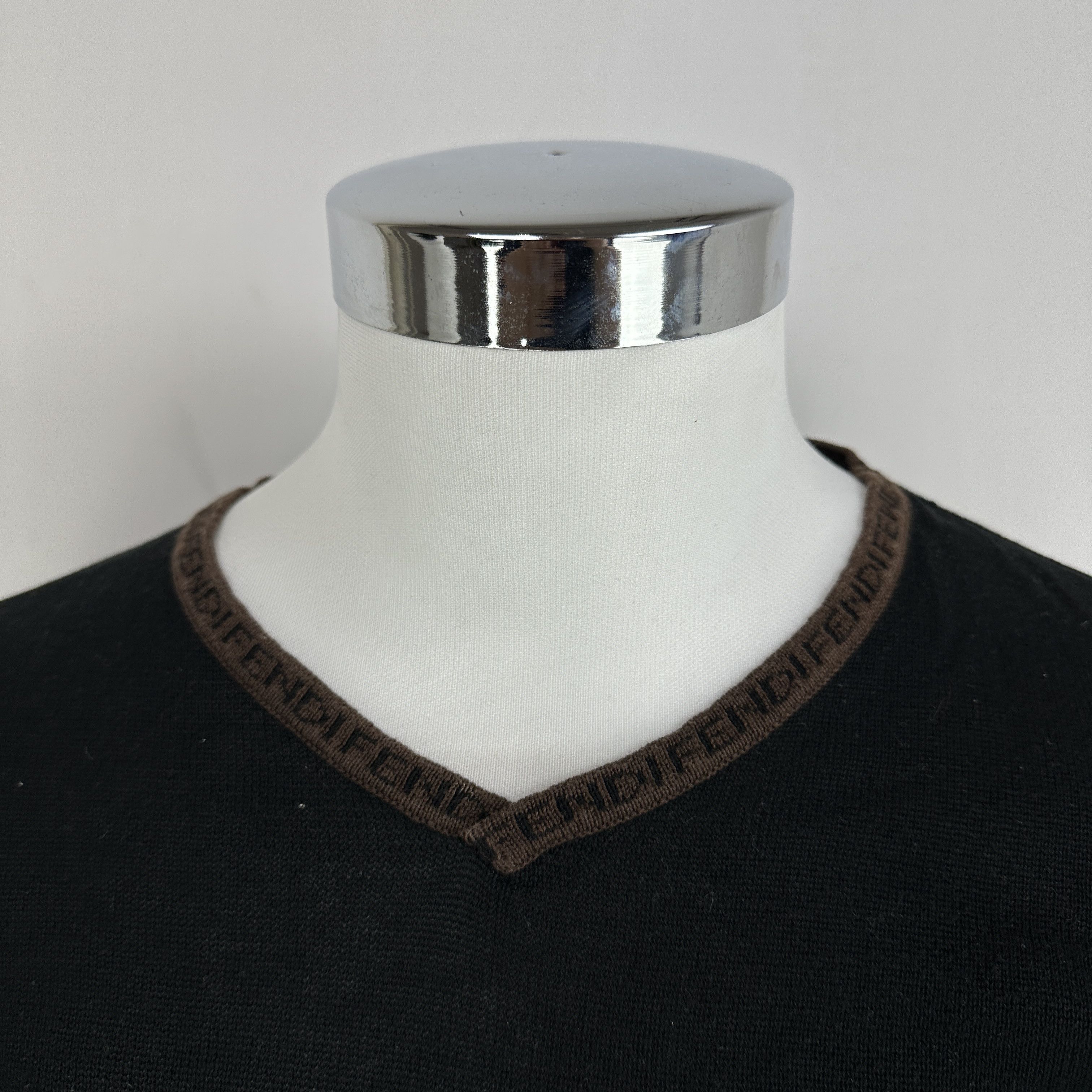 Fendi Maglione Fendi Lana Monogram – 52 Size US L / EU 52-54 / 3 - 3 Thumbnail