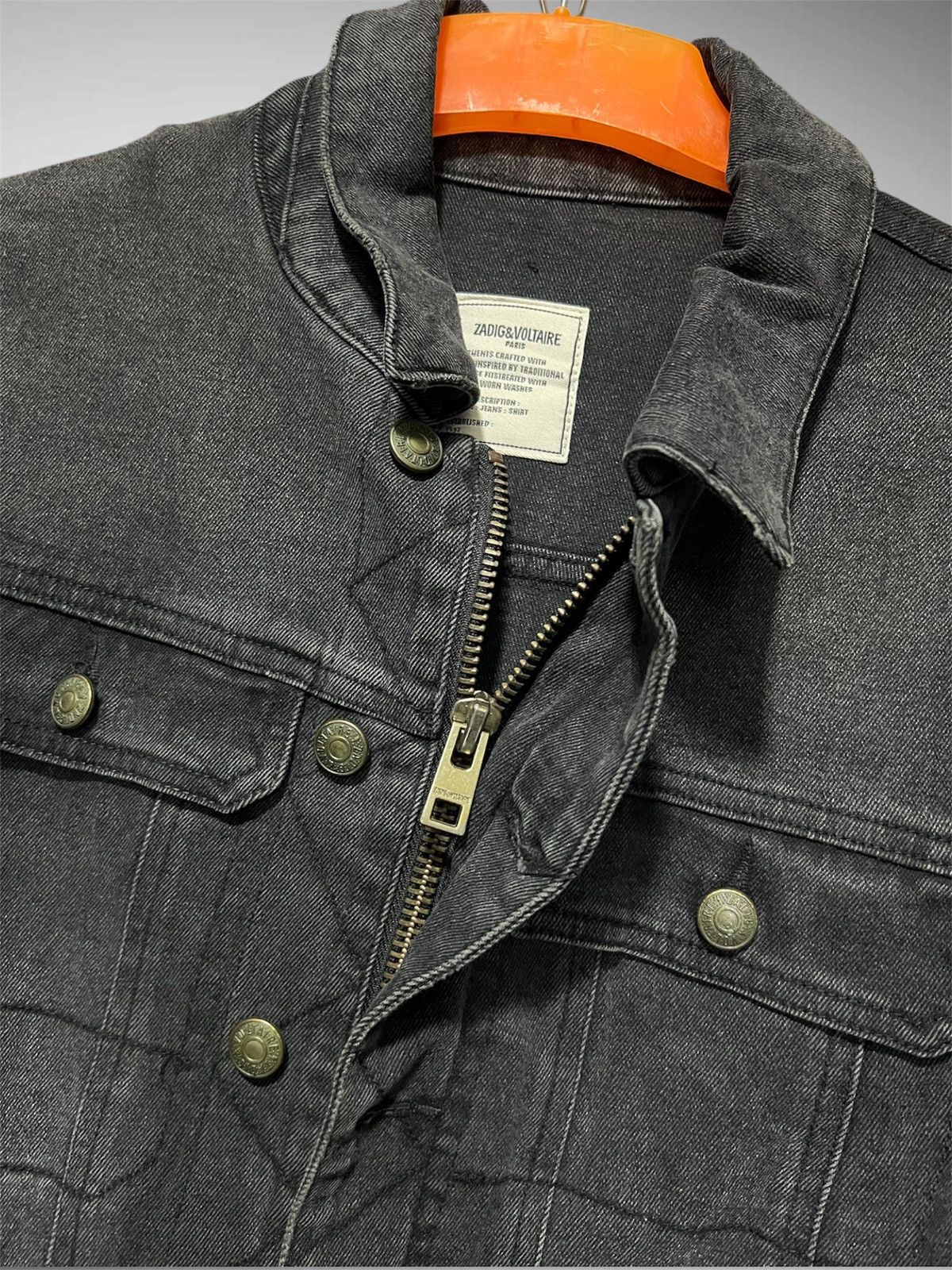 Zadig & Voltaire Zadig & Voltaire Kioky Grunge Eagle Trucker Jacket Size M / US 6-8 / IT 42-44 - 6 Thumbnail